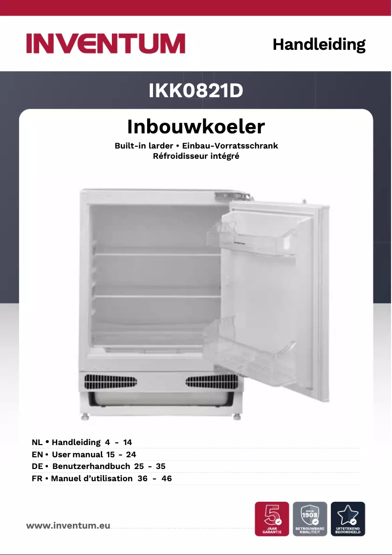 Imagen de la primera página del manual del dispositivo IKK0821D