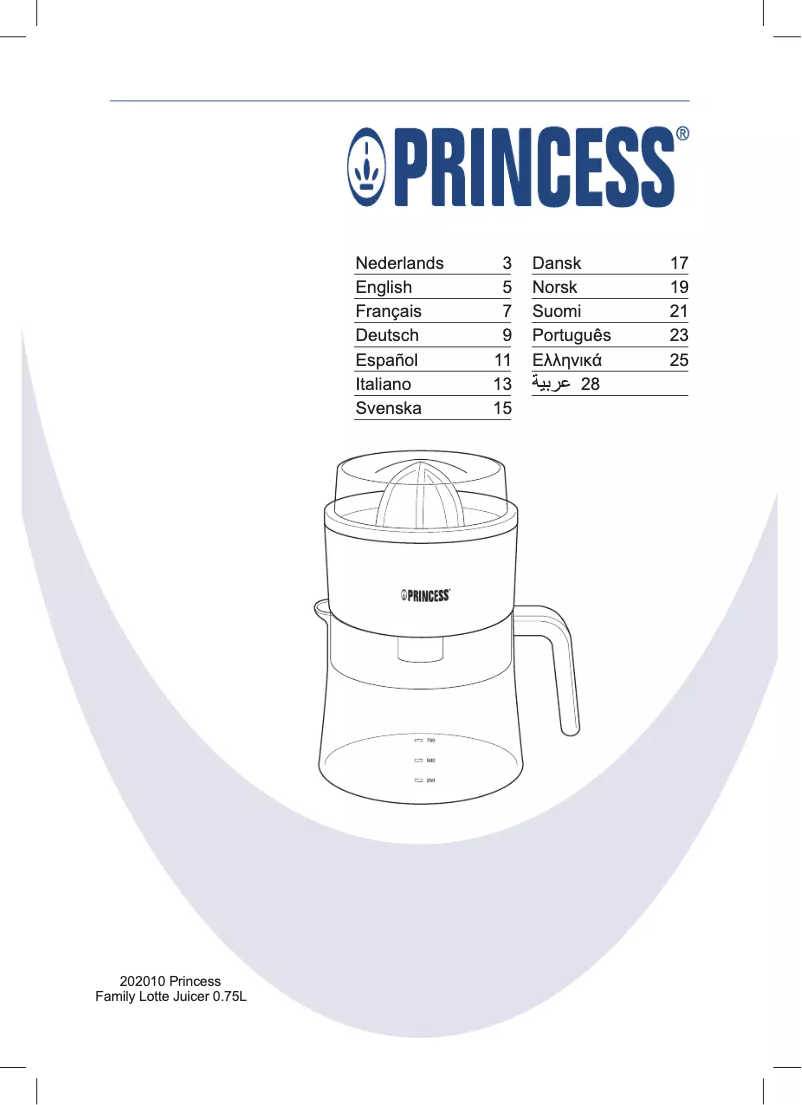 Página nº 1 - Manual de usuario Princess 202010