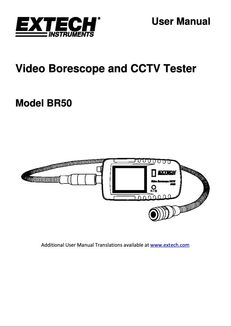 Imagen de la primera página del manual del dispositivo BR50