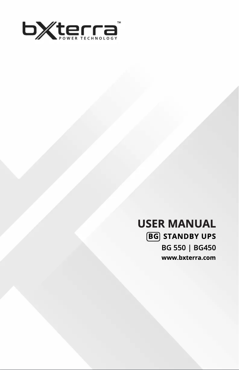 Página nº 1 - Manual de usuario Bxterra BG550