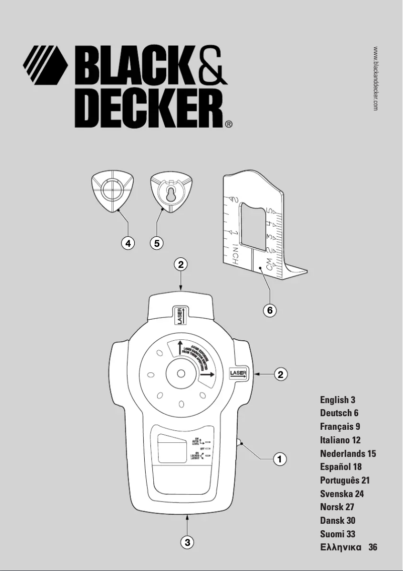 Página 1 del manual Manual de usuario Black & Decker LZR5