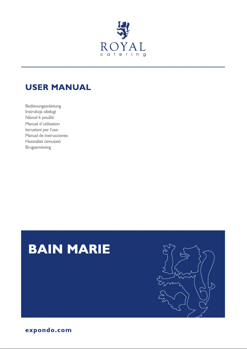 Página nº 1 - Manual de usuario Royal Catering RCBM_GN1/4_1