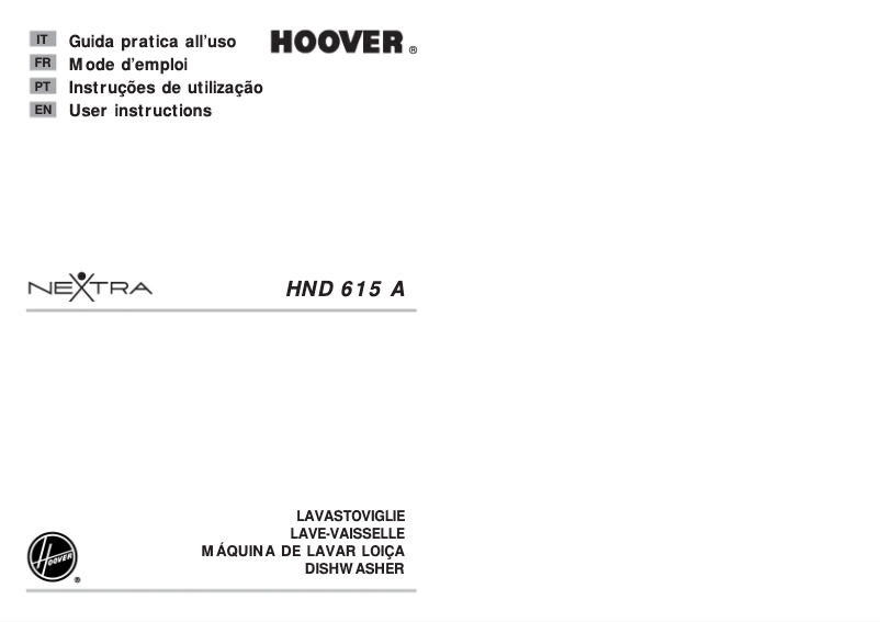 Página 1 del manual Manual de usuario Hoover HND 615A-85S