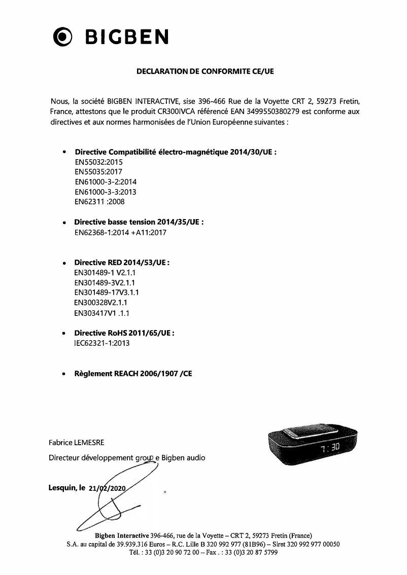 Página 1 del manual Manual de usuario Thomson CR300IVCA