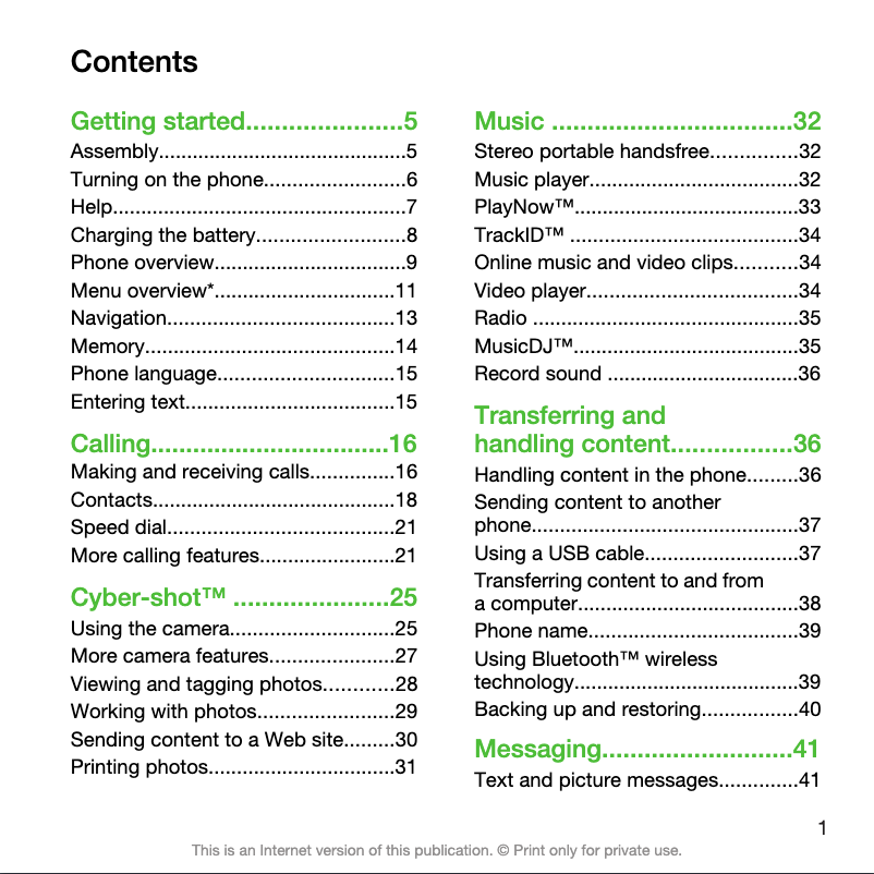 Imagen de la primera página del manual del dispositivo C901