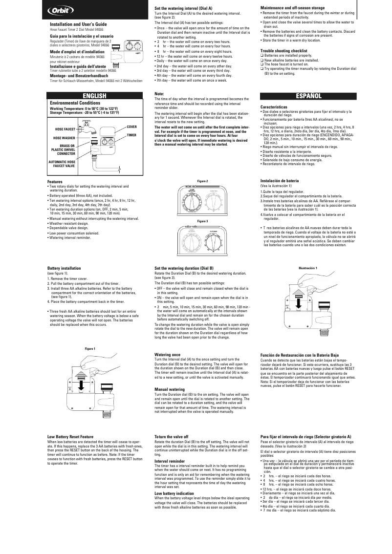 Imagen de la primera página del manual del dispositivo 94066