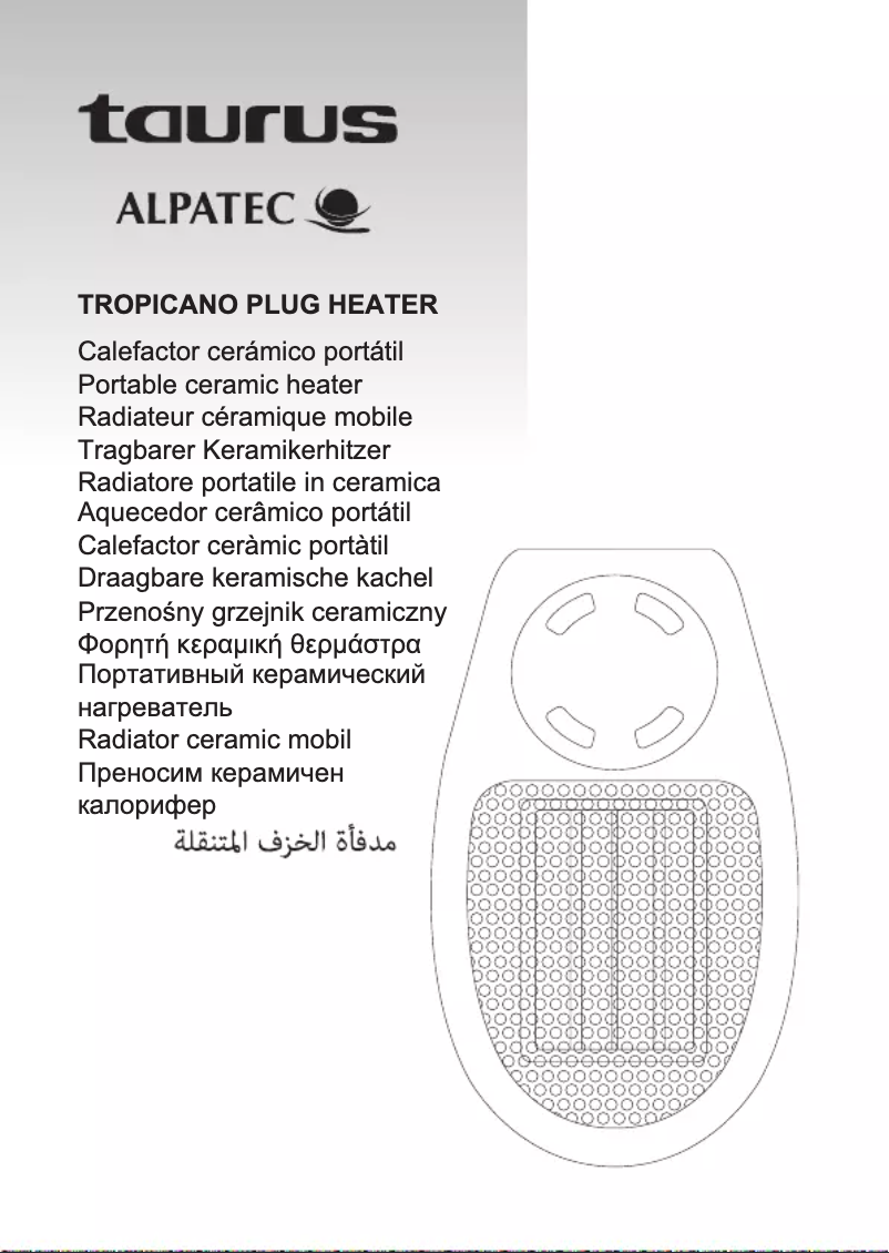Imagen de la primera página del manual del dispositivo Tropicano Plug Heater