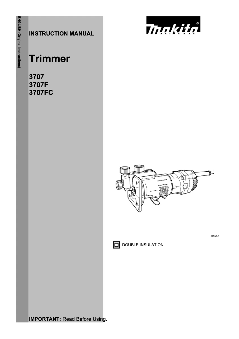 Imagen de la primera página del manual del dispositivo 3707F