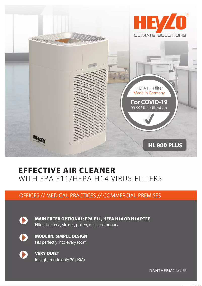 Página 1 del manual Folleto Heylo HL 800 PLUS