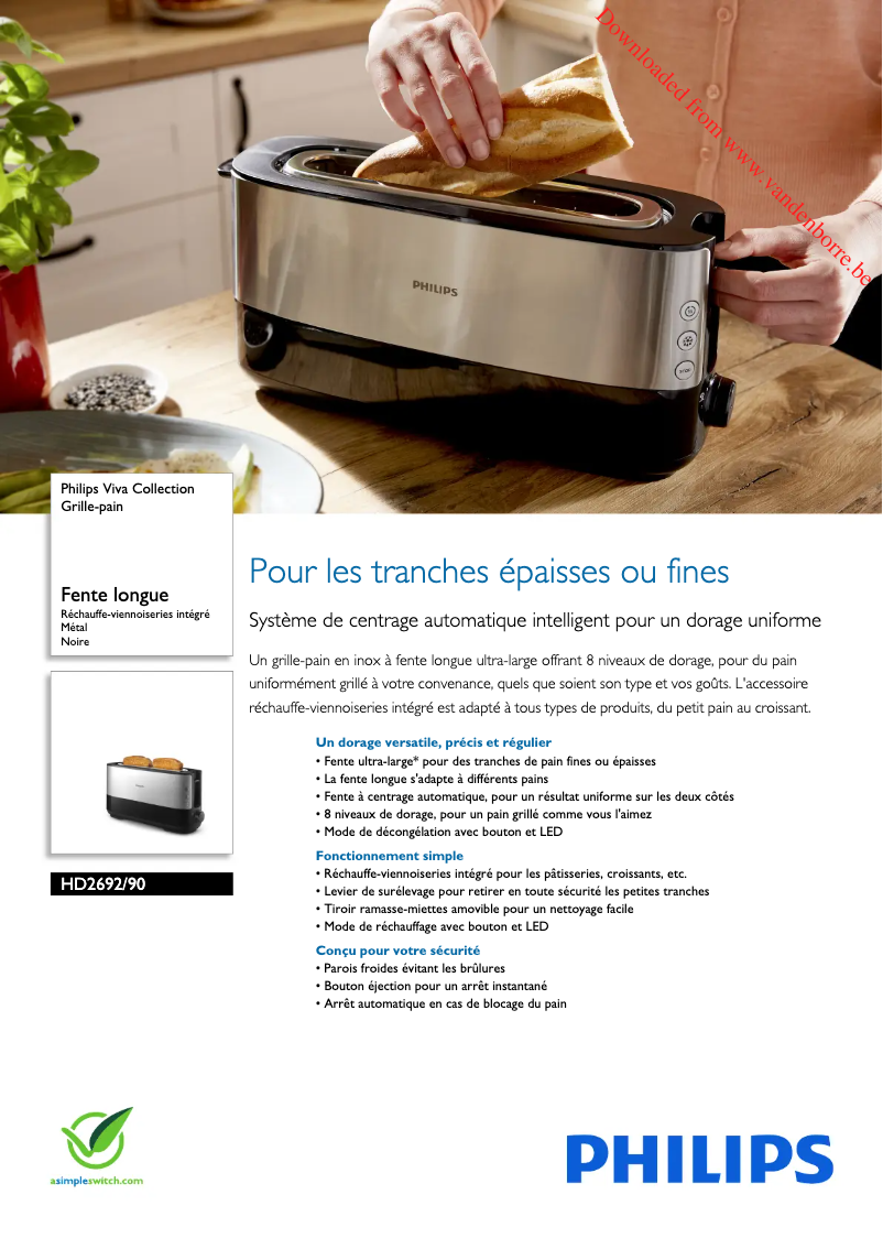 Imagen de la primera página del manual del dispositivo Viva Collection HD2692