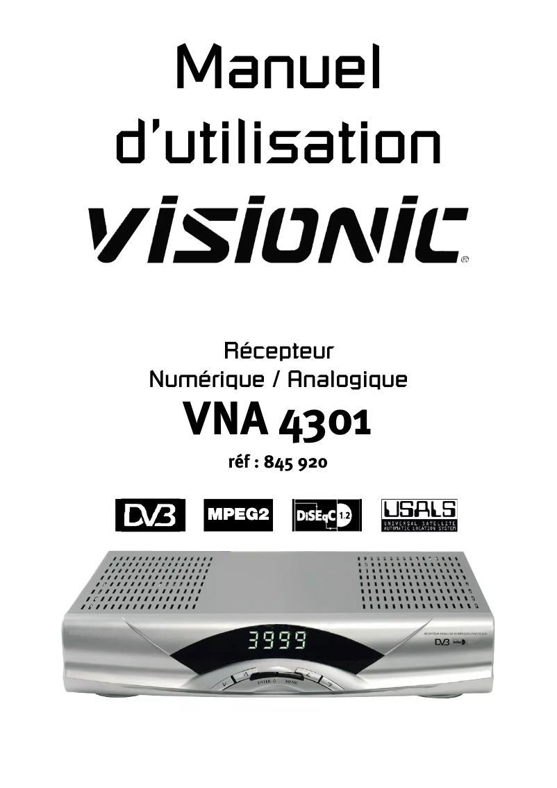 Página 1 del manual Manual de usuario Visionic VNA 3401