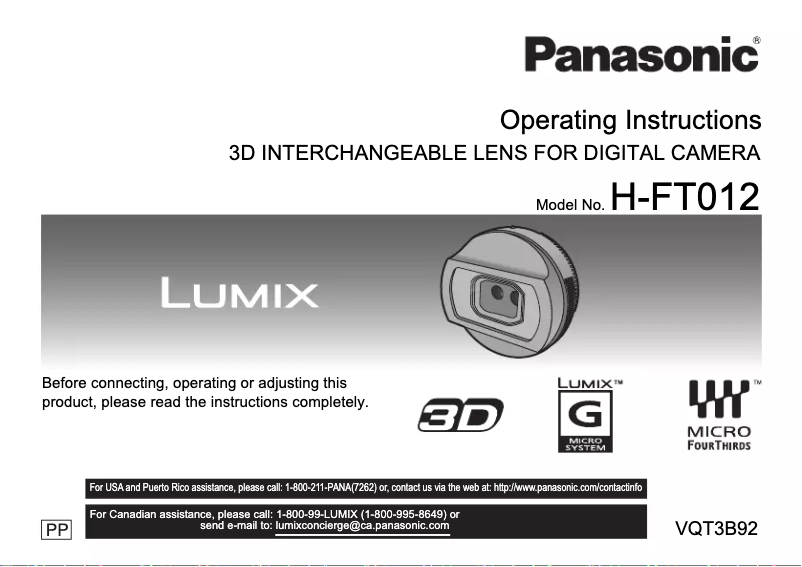 Imagen de la primera página del manual del dispositivo H-FT012