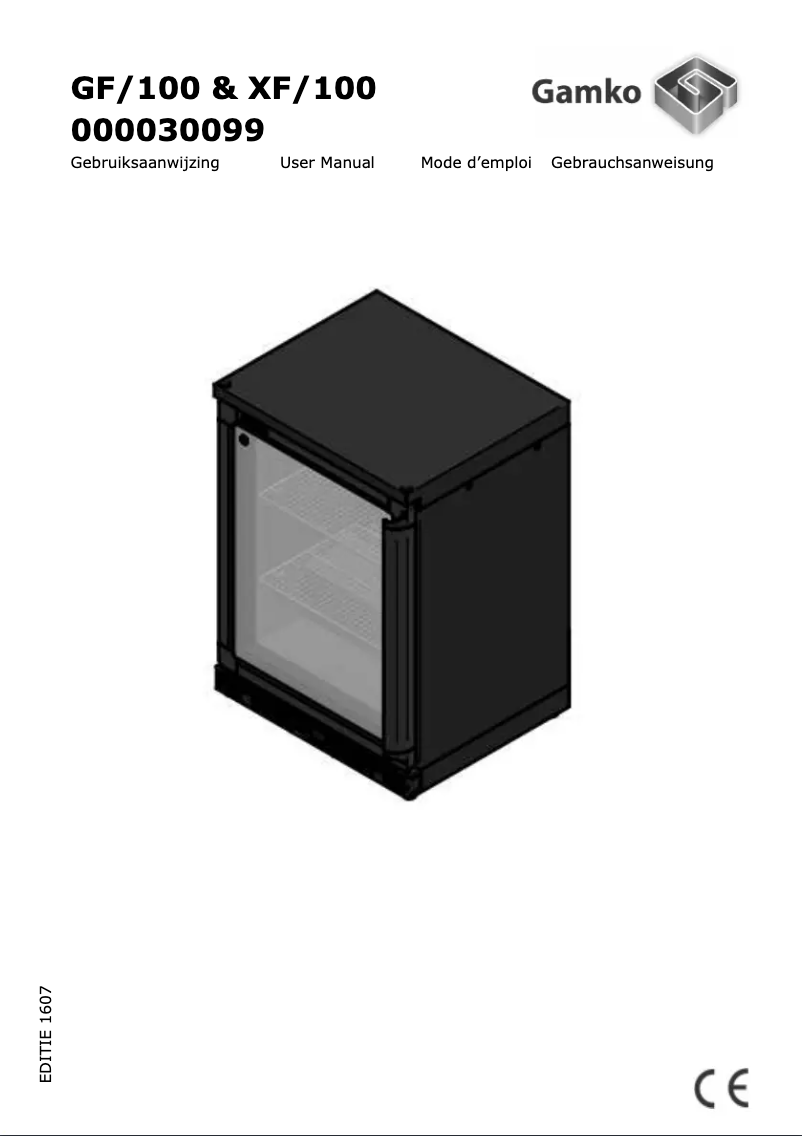 Página 1 del manual Manual de usuario Gamko GF/100