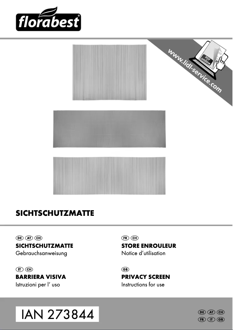 Página nº 1 - Manual de usuario Florabest IAN 273844