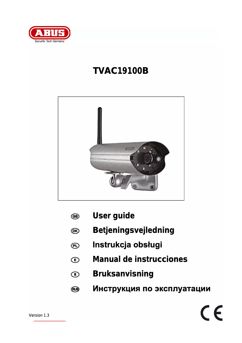 Página 1 del manual Manual de usuario Abus TVAC19100B