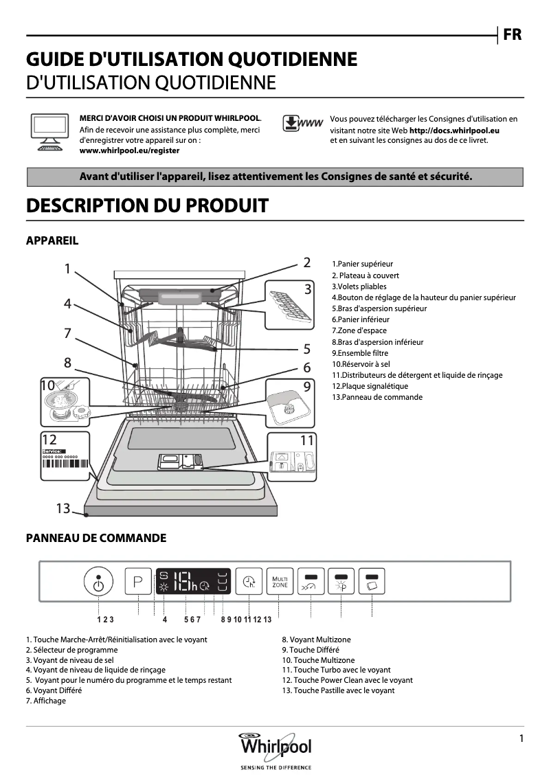Imagen de la primera página del manual del dispositivo WRIC 3C26 PF