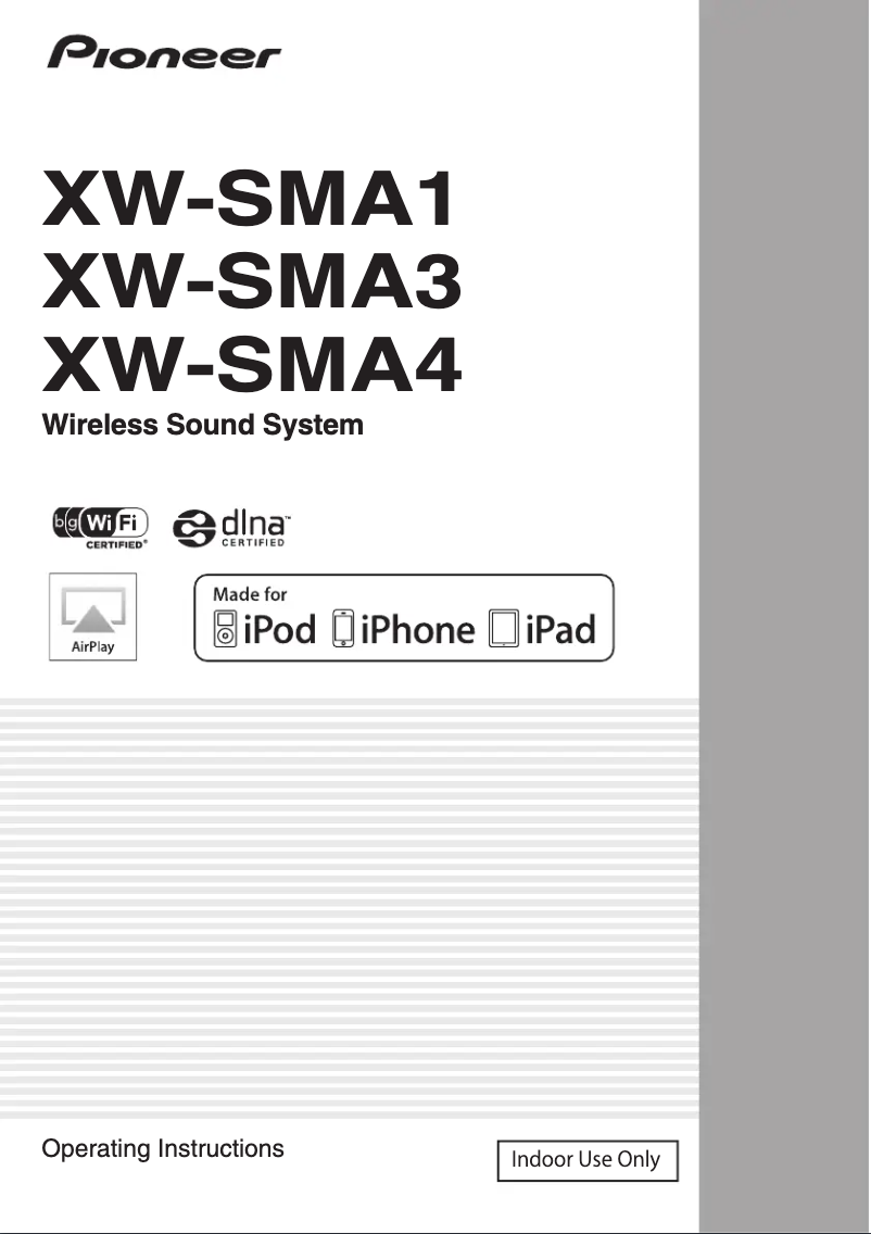 Imagen de la primera página del manual del dispositivo XW-SMA1-K