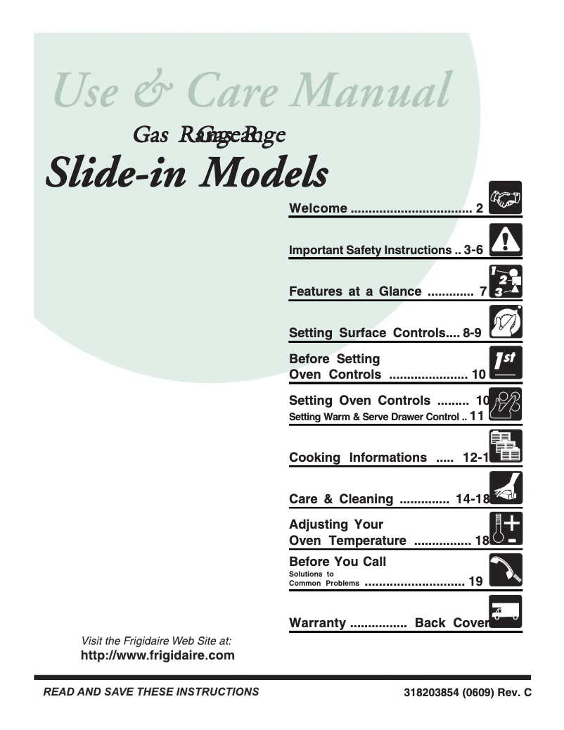 Imagen de la primera página del manual del dispositivo FGS366EC