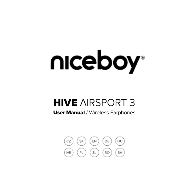 Página 1 del manual Manual de usuario Niceboy HIVE Airsport 3