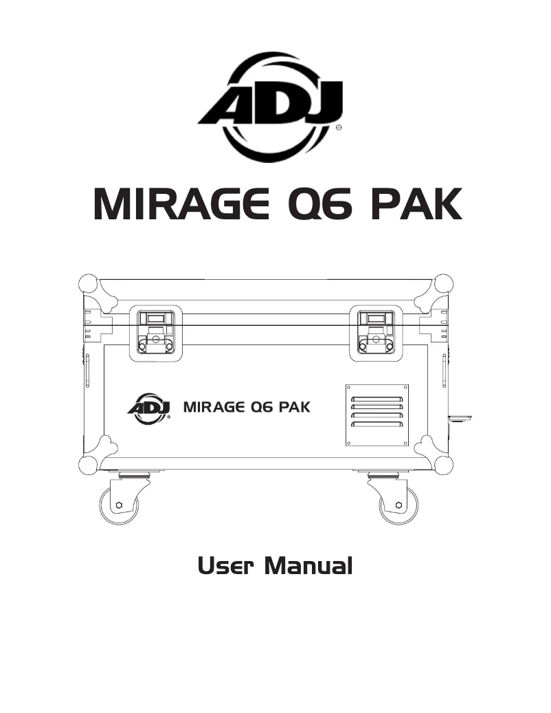 Página nº 1 - Manual de usuario American DJ MIRAGE Q6 PAK
