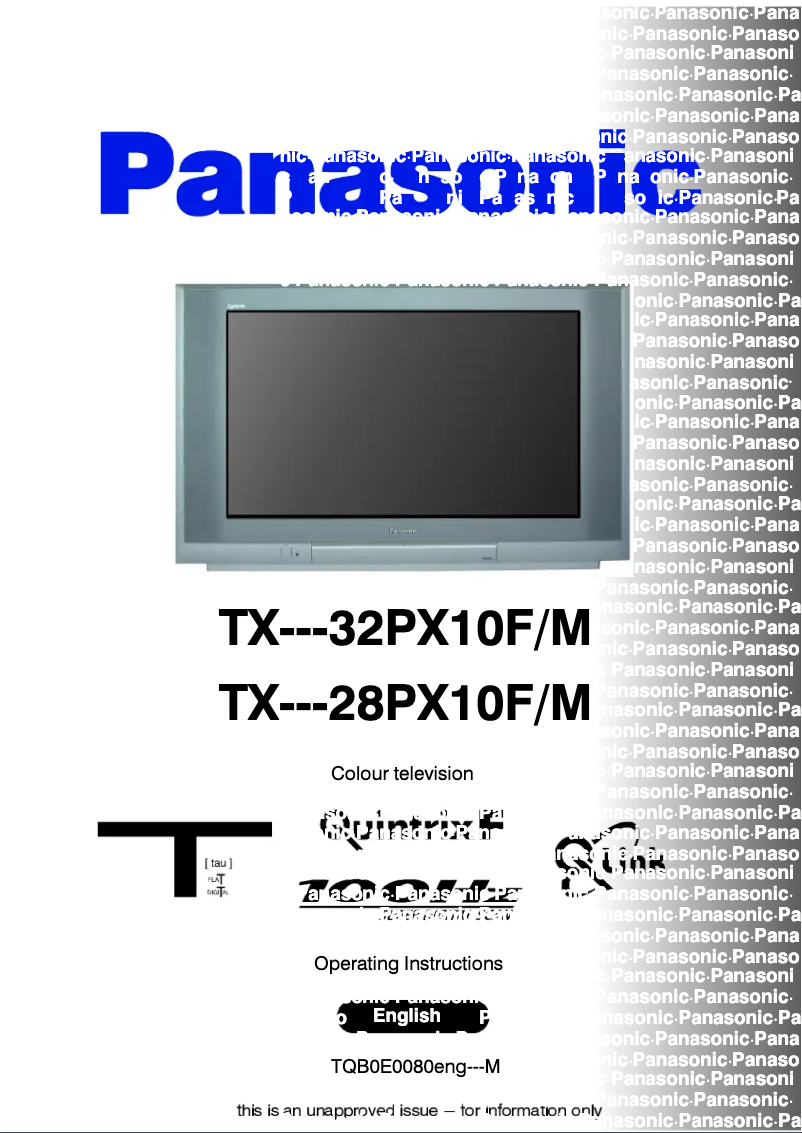 Imagen de la primera página del manual del dispositivo TX-32PX10FM