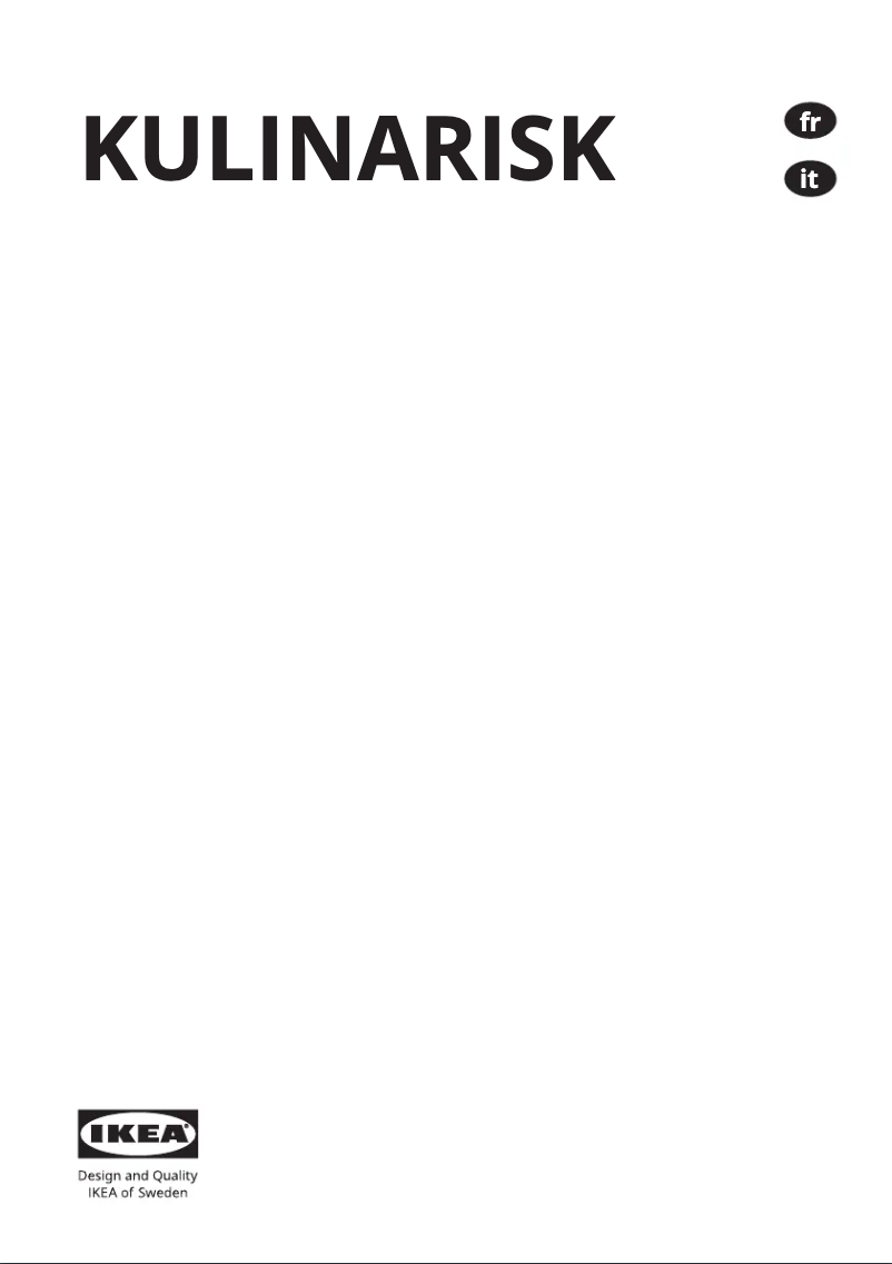 Imagen de la primera página del manual del dispositivo KULINARISK 304.210.61