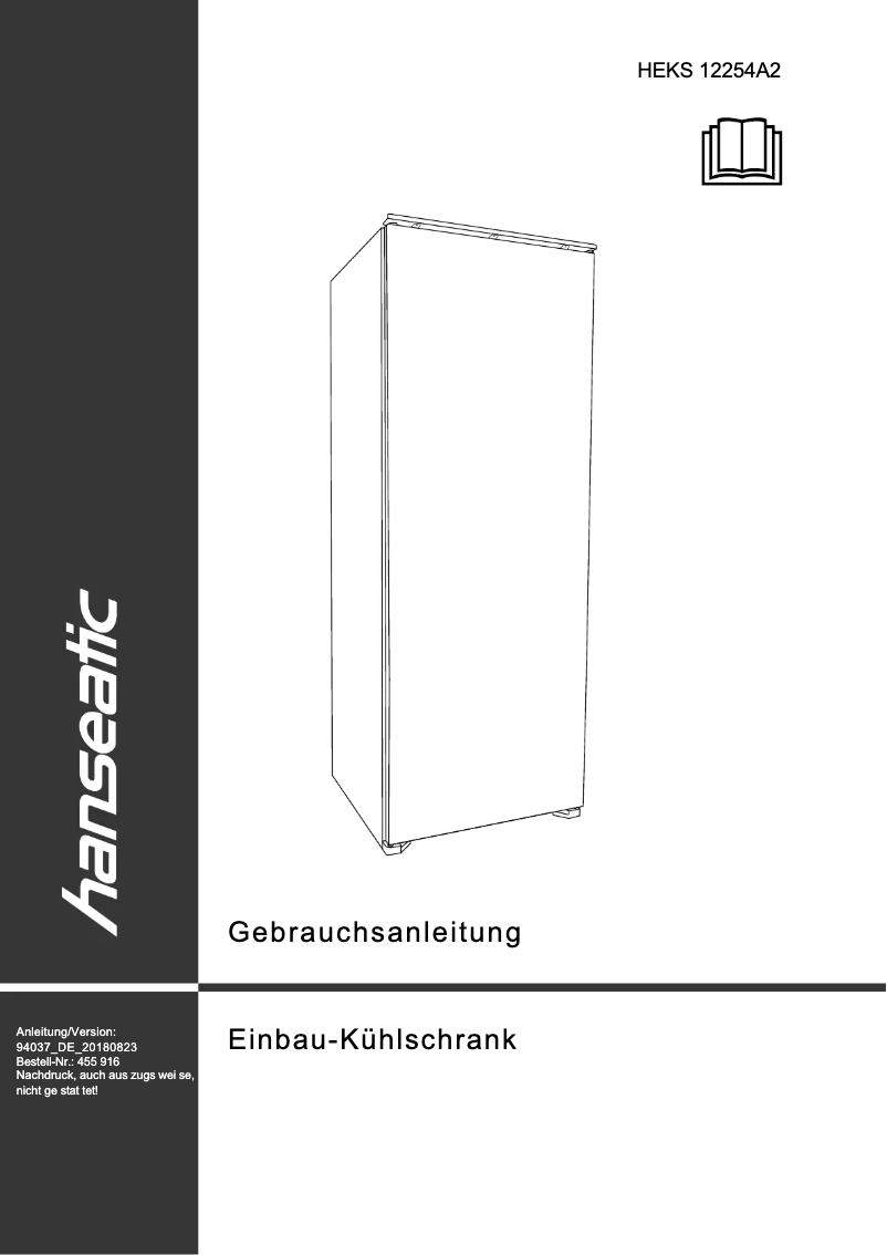 Imagen de la primera página del manual del dispositivo HEKS12254A2