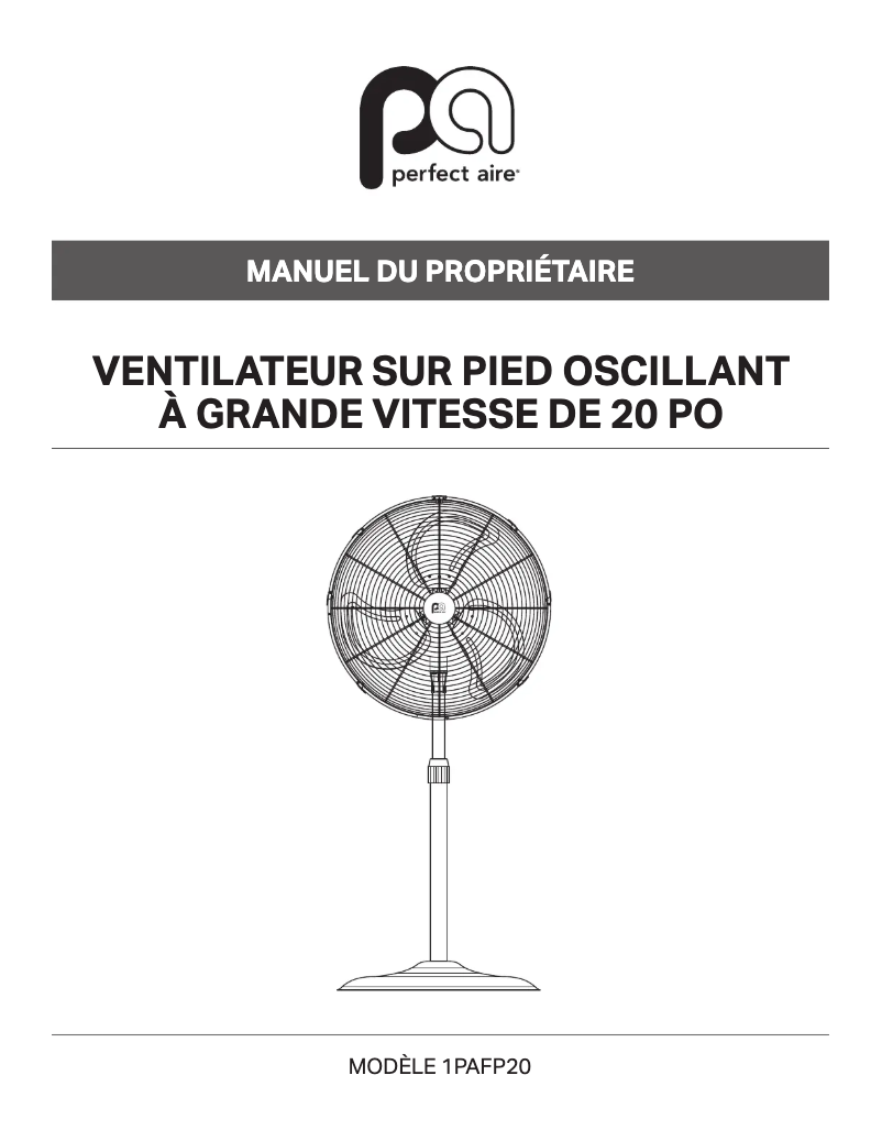 Imagen de la primera página del manual del dispositivo 1PAFP20