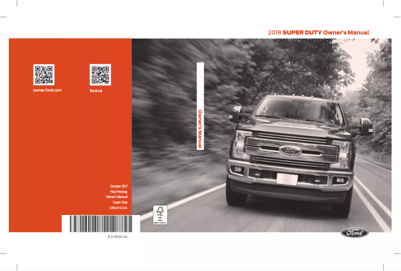 Imagen de la primera página del manual del dispositivo Super Duty (2018)