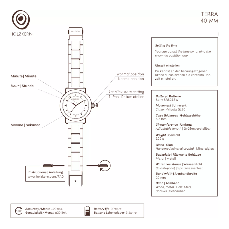 Imagen de la primera página del manual del dispositivo Altamira
