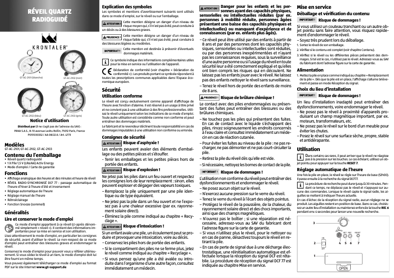 Imagen de la primera página del manual del dispositivo GT-AC-2103