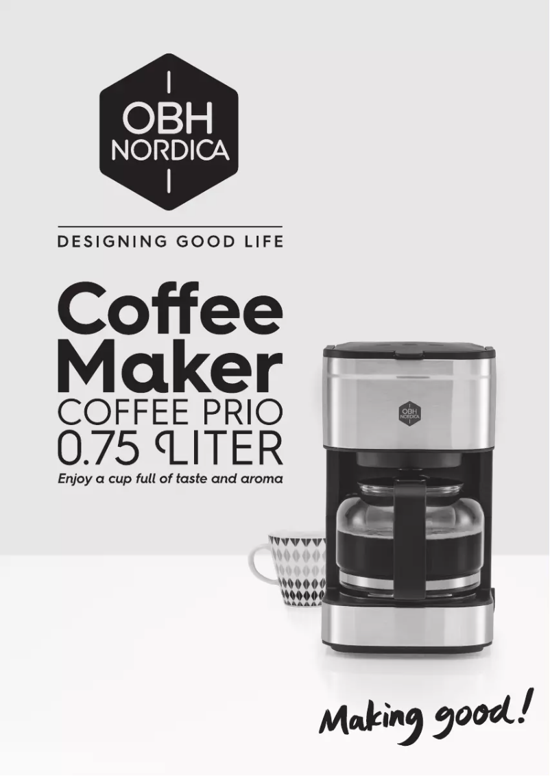 Imagen de la primera página del manual del dispositivo Coffee Prio 2349