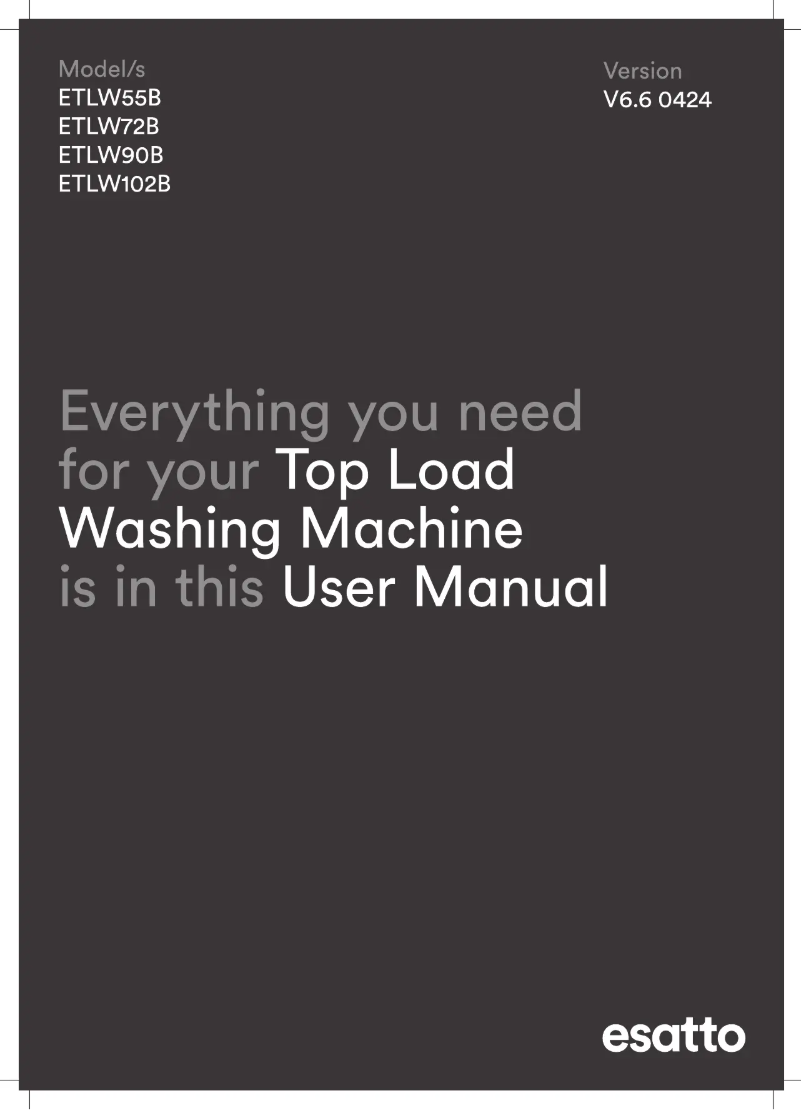 Página 1 del manual Manual de usuario Esatto ETLW90B