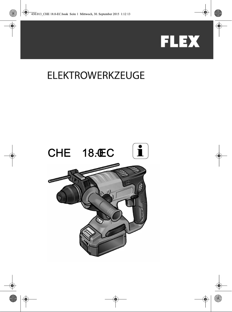 Página 1 del manual Manual de usuario Flex CHE 18.0-EC