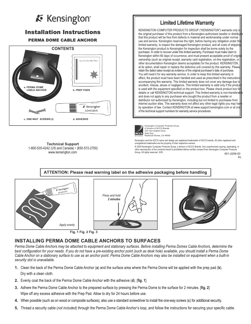 Página nº 1 - Manual de usuario Kensington K67714US