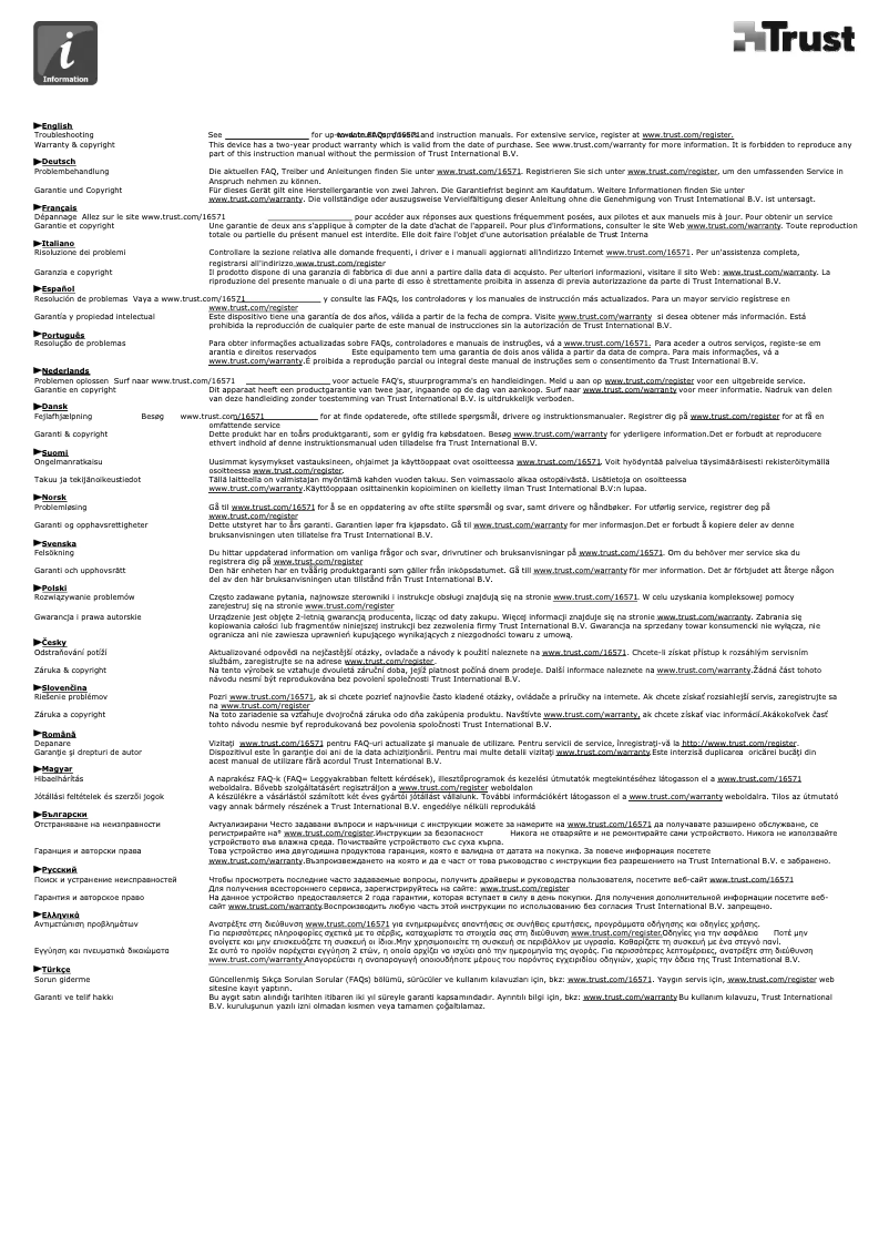 Página nº 1 - Manual de usuario Trust USB Charge Tip Pack