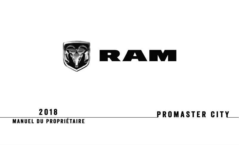 Página 1 del manual Manual de usuario RAM Promaster City (2018)