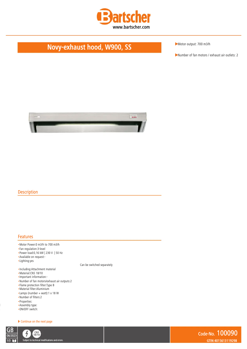 Imagen de la primera página del manual del dispositivo 100090