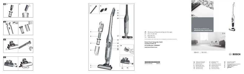 Página 1 del manual Manual de usuario Bosch Flexxo 2in1 BCH3P255