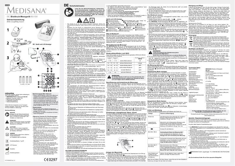 Página nº 1 - Manual de usuario Medisana BU 535