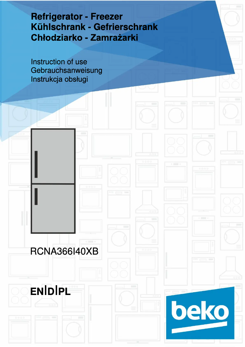 Página 1 del manual Manual de usuario Beko RCNA366I40XB