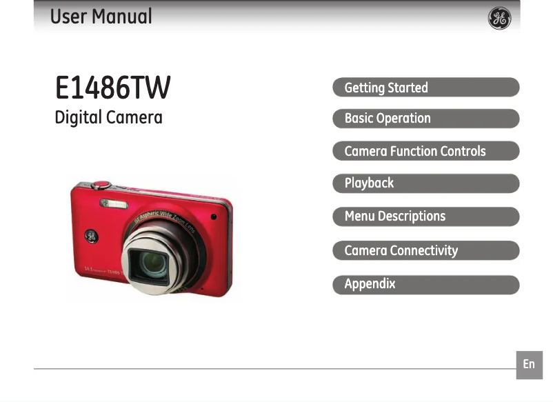 Imagen de la primera página del manual del dispositivo E1486TW