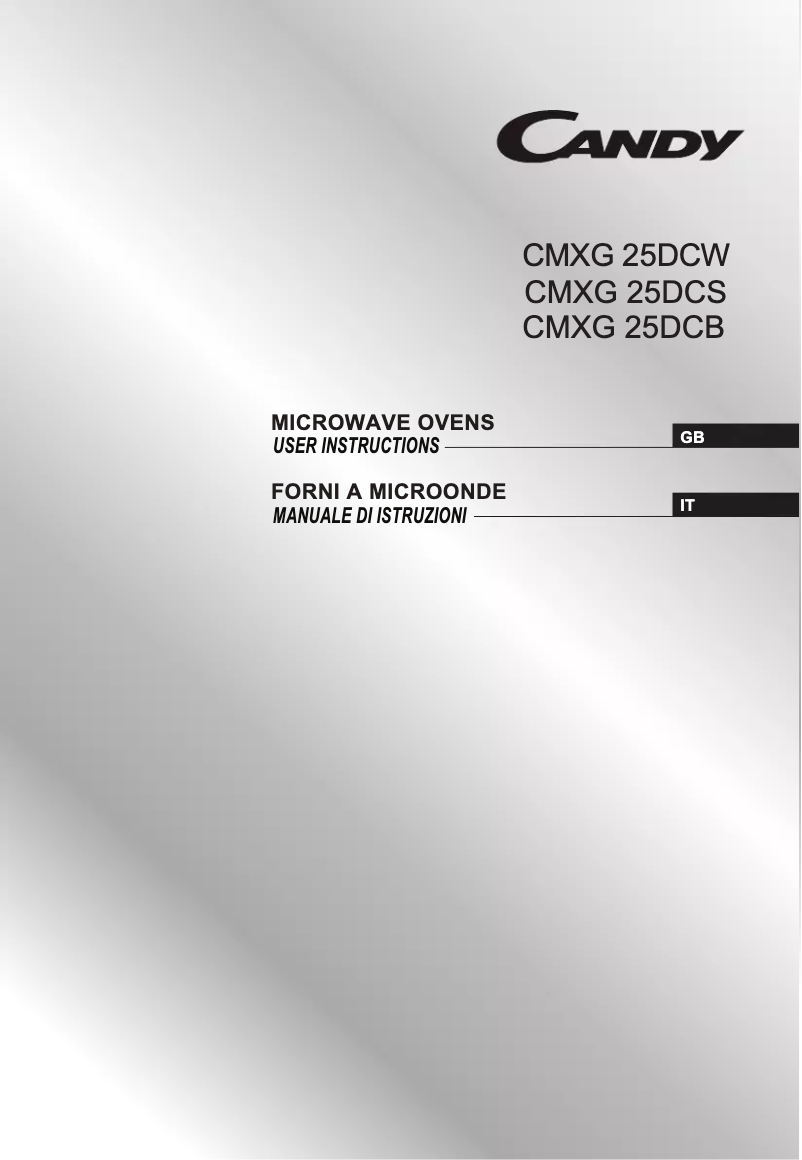 Imagen de la primera página del manual del dispositivo CMXG25DCW-UK