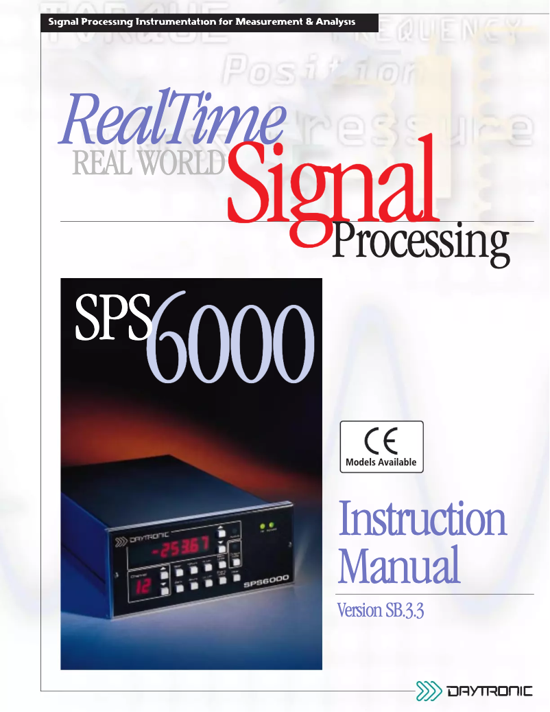 Página nº 1 - Manual de usuario Daytronic SPS6108D-CE