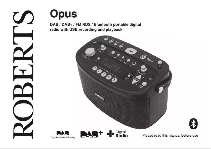 Imagen de la primera página del manual del dispositivo Opus