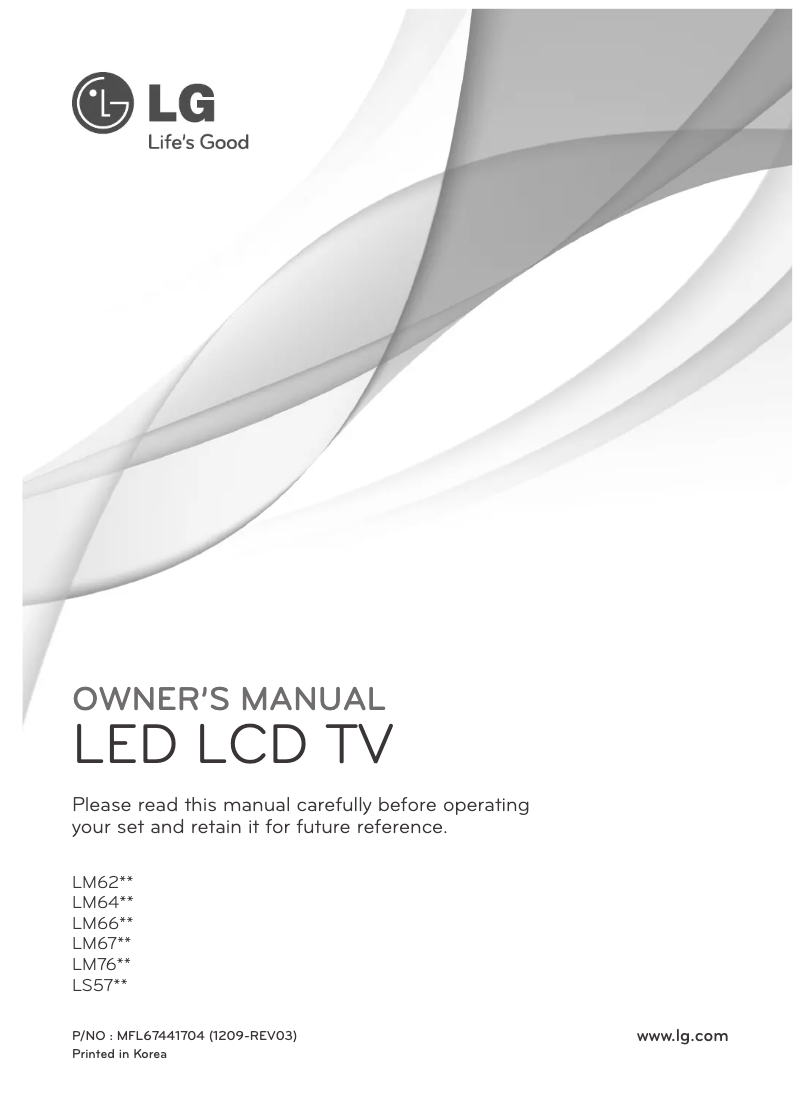 Imagen de la primera página del manual del dispositivo 42LM669S