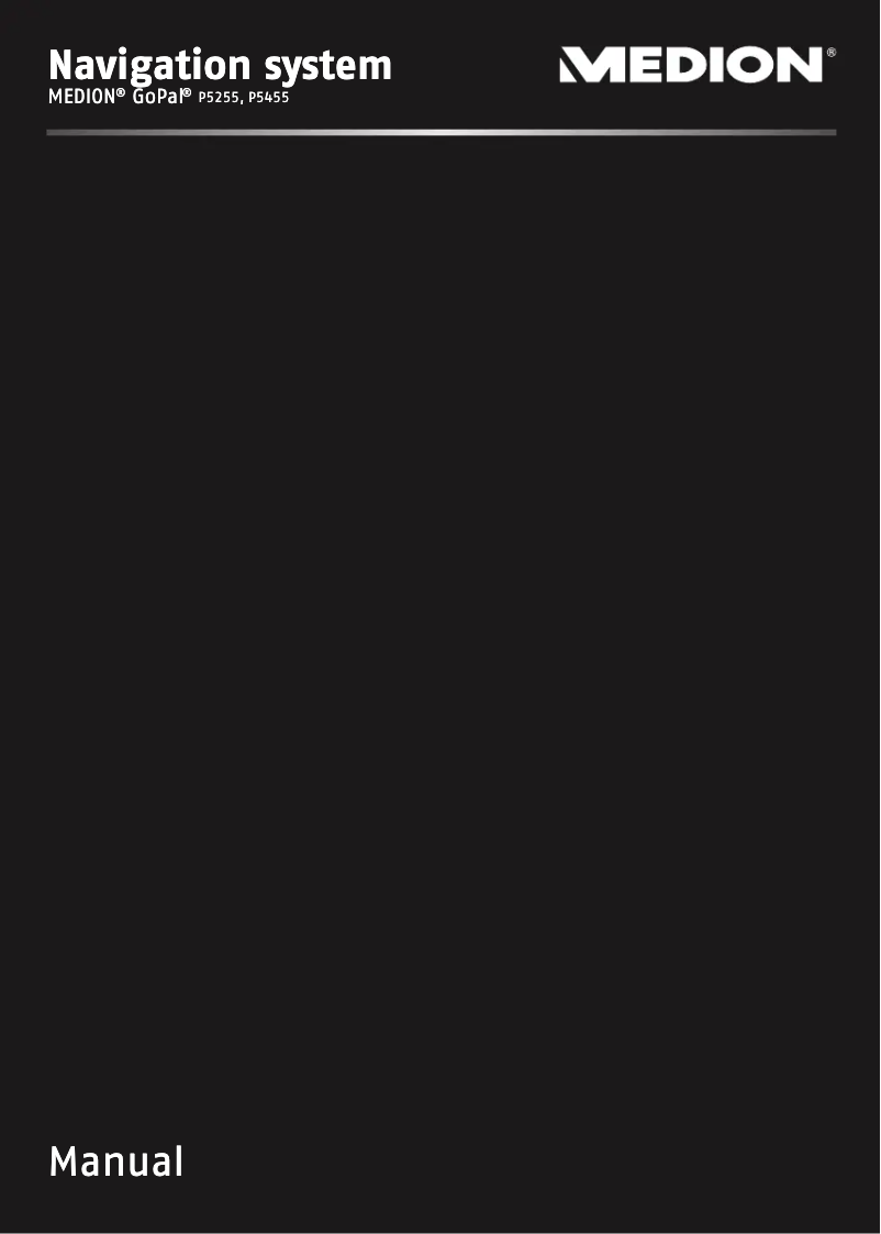 Imagen de la primera página del manual del dispositivo GoPal P5255 (MD 97949)