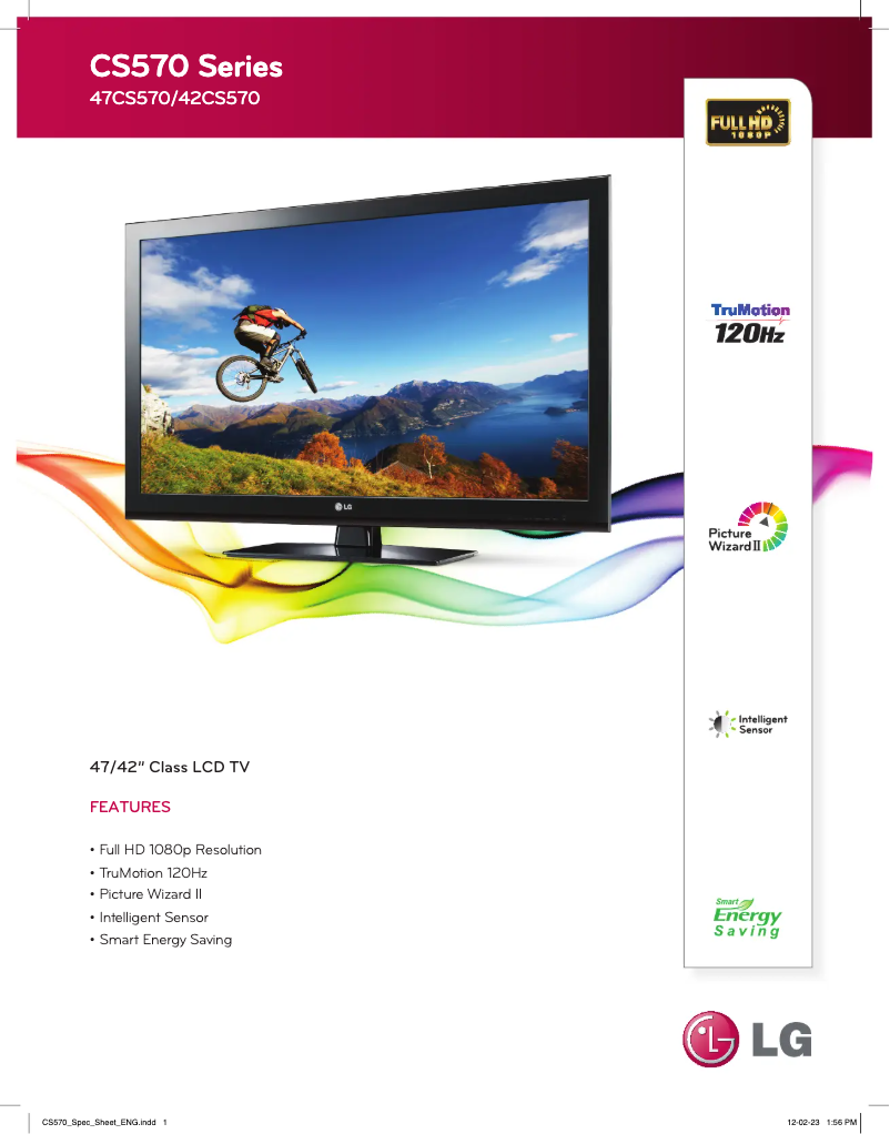 Imagen de la primera página del manual del dispositivo 47CS570