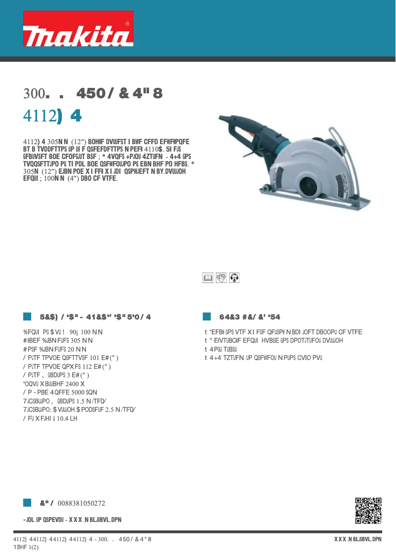 Imagen de la primera página del manual del dispositivo 4112HS