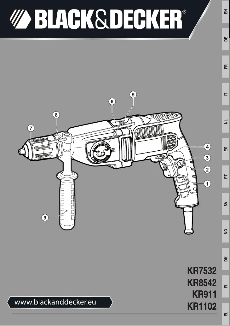 Imagen de la primera página del manual del dispositivo KR8542K
